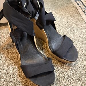 UGG Black Espadrille Shoes Modern Design